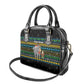 Tanzania Christmas Shoulder Handbag African Santa Riding Elephant Snowflakes - African Pride