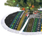 Tanzania Christmas Tree Skirt African Santa Riding Elephant Snowflakes - African Pride