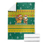 Togo Christmas Blanket African Santa Lion Drummer Gingerbread - African Pride
