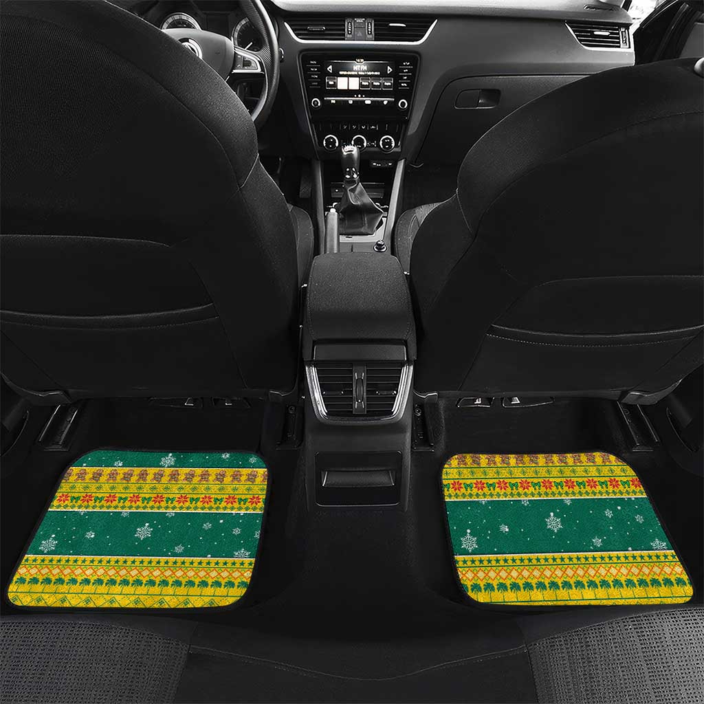 Togo Christmas Car Mats African Santa Lion Drummer Gingerbread - African Pride