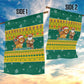 Togo Christmas Garden Flag African Santa Lion Drummer Gingerbread - African Pride