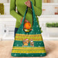 Togo Christmas Grocery Bag African Santa Lion Drummer Gingerbread - African Pride