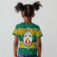 Togo Christmas Kid T shirt African Santa Lion Drummer Gingerbread - African Pride