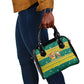 Togo Christmas Shoulder Handbag African Santa Lion Drummer Gingerbread - African Pride