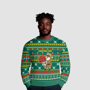 Togo Christmas Ugly Christmas Sweater African Santa Poinsettia Flower Tree Gifts - African Pride