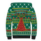 Togo Christmas Sherpa Hoodie African Santa Poinsettia Flower Tree Gifts - African Pride