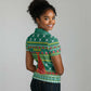 Togo Christmas Women Polo Shirt African Santa Poinsettia Flower Tree Gifts - African Pride