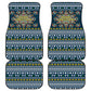 Sierra Leone Christmas Car Mats Ornamental Coat of Arms and Festive Motif - African Pride