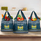Sierra Leone Christmas Grocery Bag Ornamental Coat of Arms and Festive Motif - African Pride
