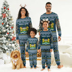 Sierra Leone Christmas Pajama Set Ornamental Coat of Arms and Festive Motif - African Pride