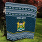Sierra Leone Christmas Quilt Ornamental Coat of Arms and Festive Motif - African Pride