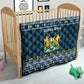 Sierra Leone Christmas Quilt Ornamental Coat of Arms and Festive Motif - African Pride