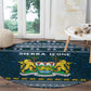 Sierra Leone Christmas Round Carpet Ornamental Coat of Arms and Festive Motif - African Pride