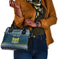 Sierra Leone Christmas Shoulder Handbag Ornamental Coat of Arms and Festive Motif - African Pride