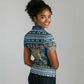 Sierra Leone Christmas Women Polo Shirt Ornamental Coat of Arms and Festive Motif - African Pride