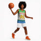 Sierra Leone Christmas Basketball Jersey Festive Pattern Golden Lion Emblem and Santa Sleigh - African Pride