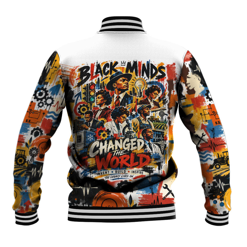 Black Inventors Baseball Jacket African American Inventions - Vintage Artistic Innovation Legacy