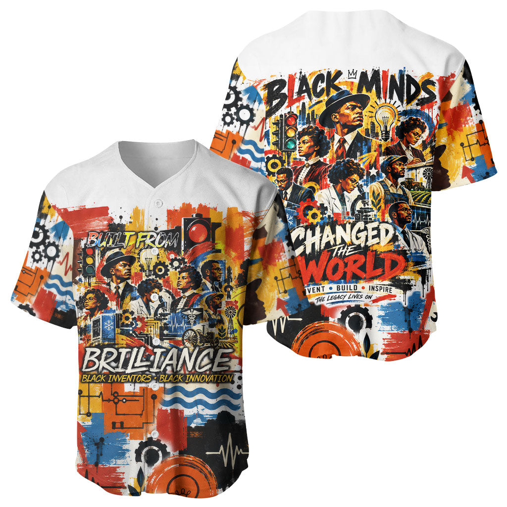 Black Inventors Baseball Jersey African American Inventions - Vintage Artistic Innovation Legacy