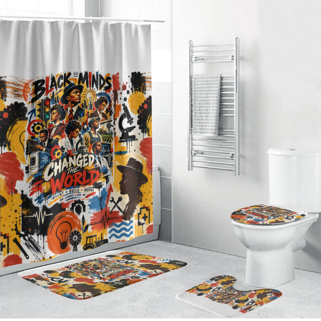 Black Inventors Bathroom Set African American Inventions - Vintage Artistic Innovation Legacy