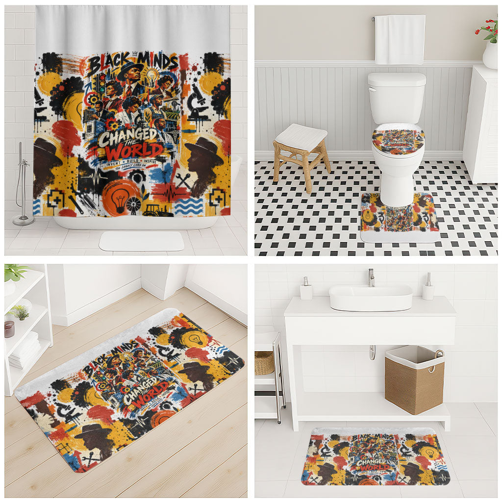Black Inventors Bathroom Set African American Inventions - Vintage Artistic Innovation Legacy