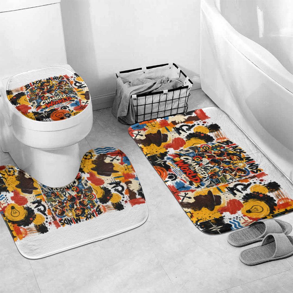 Black Inventors Bathroom Set African American Inventions - Vintage Artistic Innovation Legacy