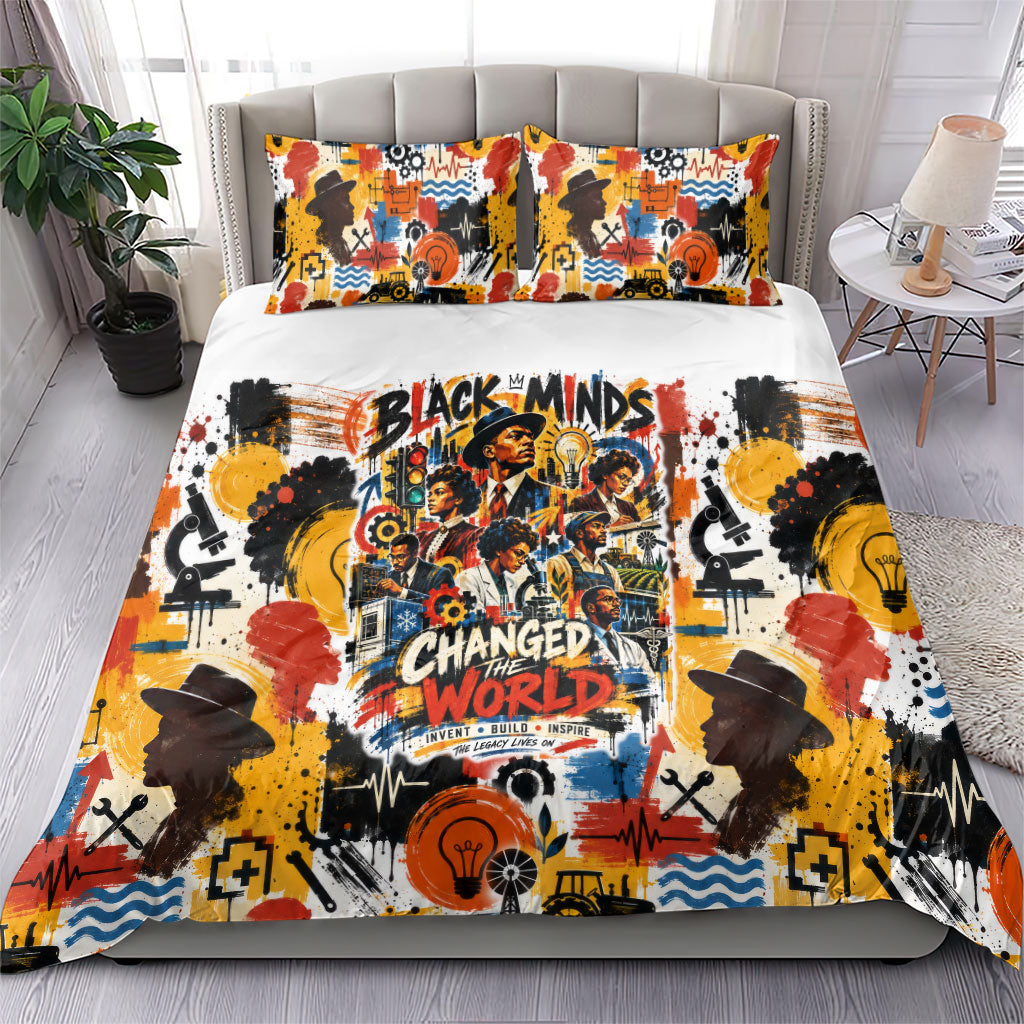 Black Inventors Bedding Set African American Inventions - Vintage Artistic Innovation Legacy