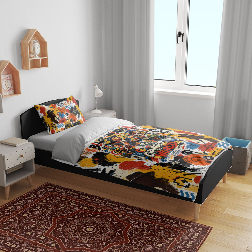 Black Inventors Bedding Set African American Inventions - Vintage Artistic Innovation Legacy