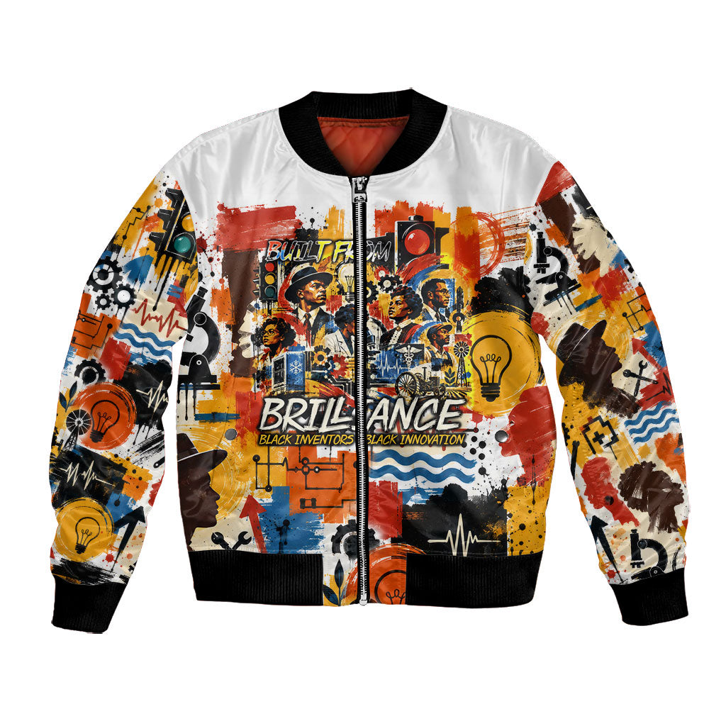 Black Inventors Bomber Jacket African American Inventions - Vintage Artistic Innovation Legacy