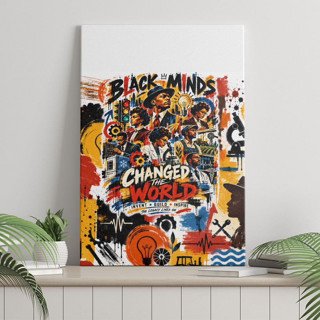 Black Inventors Canvas Wall Art African American Inventions - Vintage Artistic Innovation Legacy