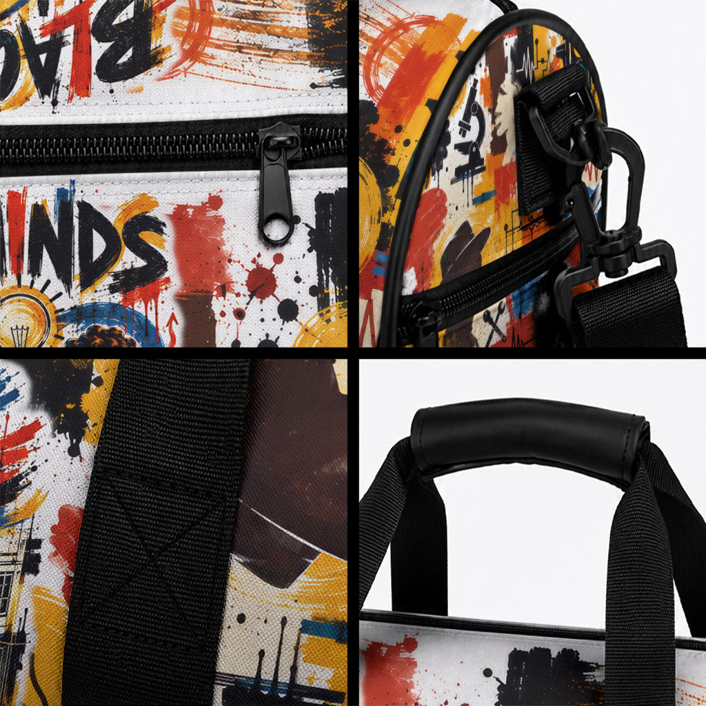 Black Inventors Duffle Bag African American Inventions - Vintage Artistic Innovation Legacy