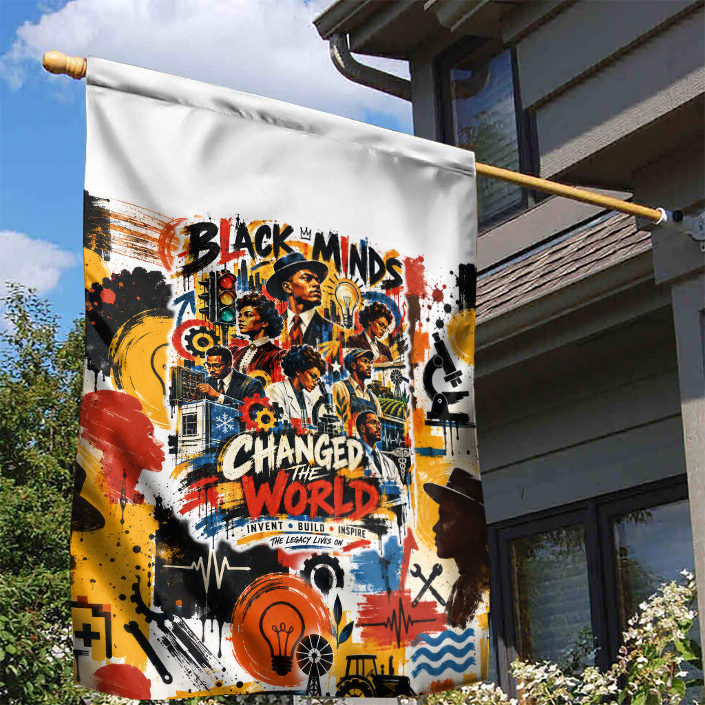 Black Inventors Garden Flag African American Inventions - Vintage Artistic Innovation Legacy
