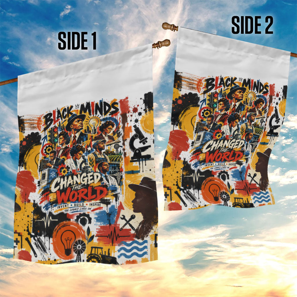 Black Inventors Garden Flag African American Inventions - Vintage Artistic Innovation Legacy