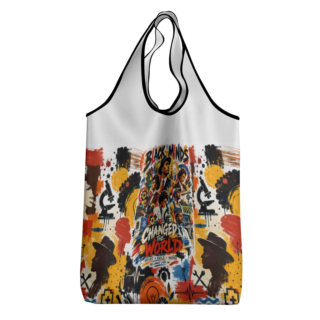 Black Inventors Grocery Bag African American Inventions - Vintage Artistic Innovation Legacy