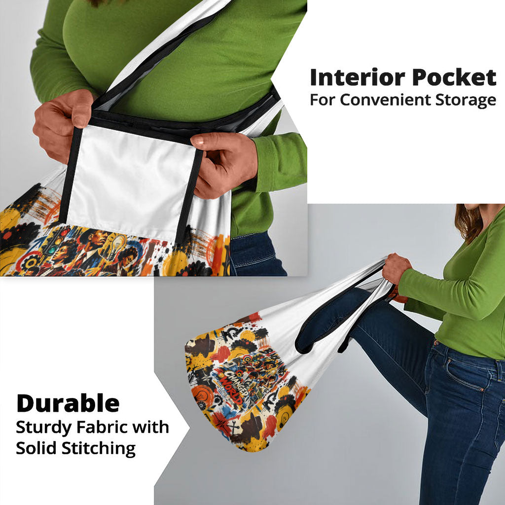 Black Inventors Grocery Bag African American Inventions - Vintage Artistic Innovation Legacy