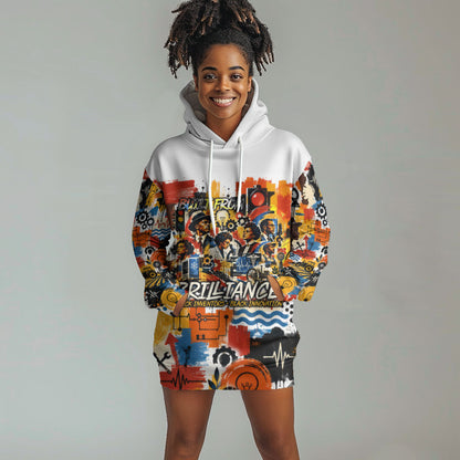 Black Inventors Hoodie Dress African American Inventions - Vintage Artistic Innovation Legacy