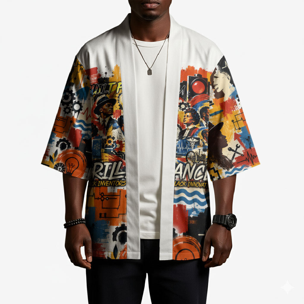 Black Inventors Kimono African American Inventions - Vintage Artistic Innovation Legacy