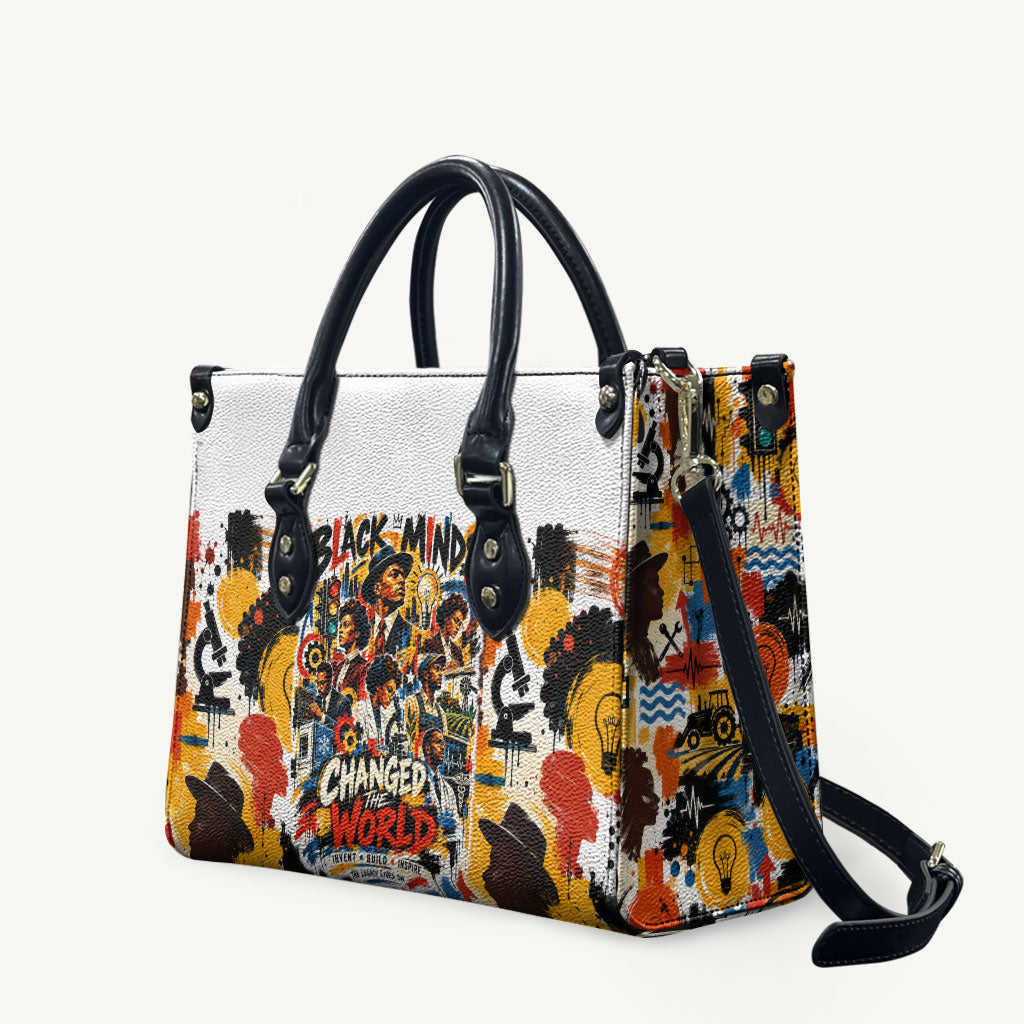 Black Inventors Leather Bag African American Inventions - Vintage Artistic Innovation Legacy