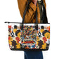 Black Inventors Leather Tote Bag African American Inventions - Vintage Artistic Innovation Legacy