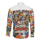 Black Inventors Long Sleeve Button Shirt African American Inventions - Vintage Artistic Innovation Legacy