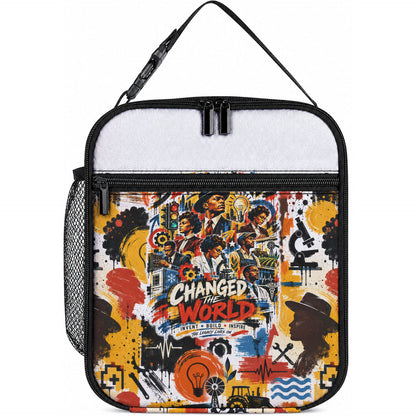Black Inventors Lunch Bag African American Inventions - Vintage Artistic Innovation Legacy