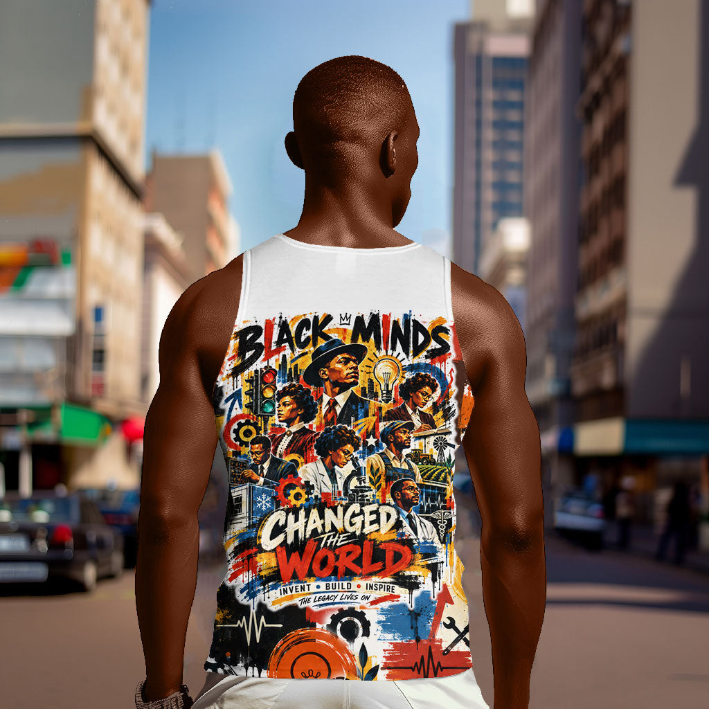 Black Inventors Men Tank Top African American Inventions - Vintage Artistic Innovation Legacy