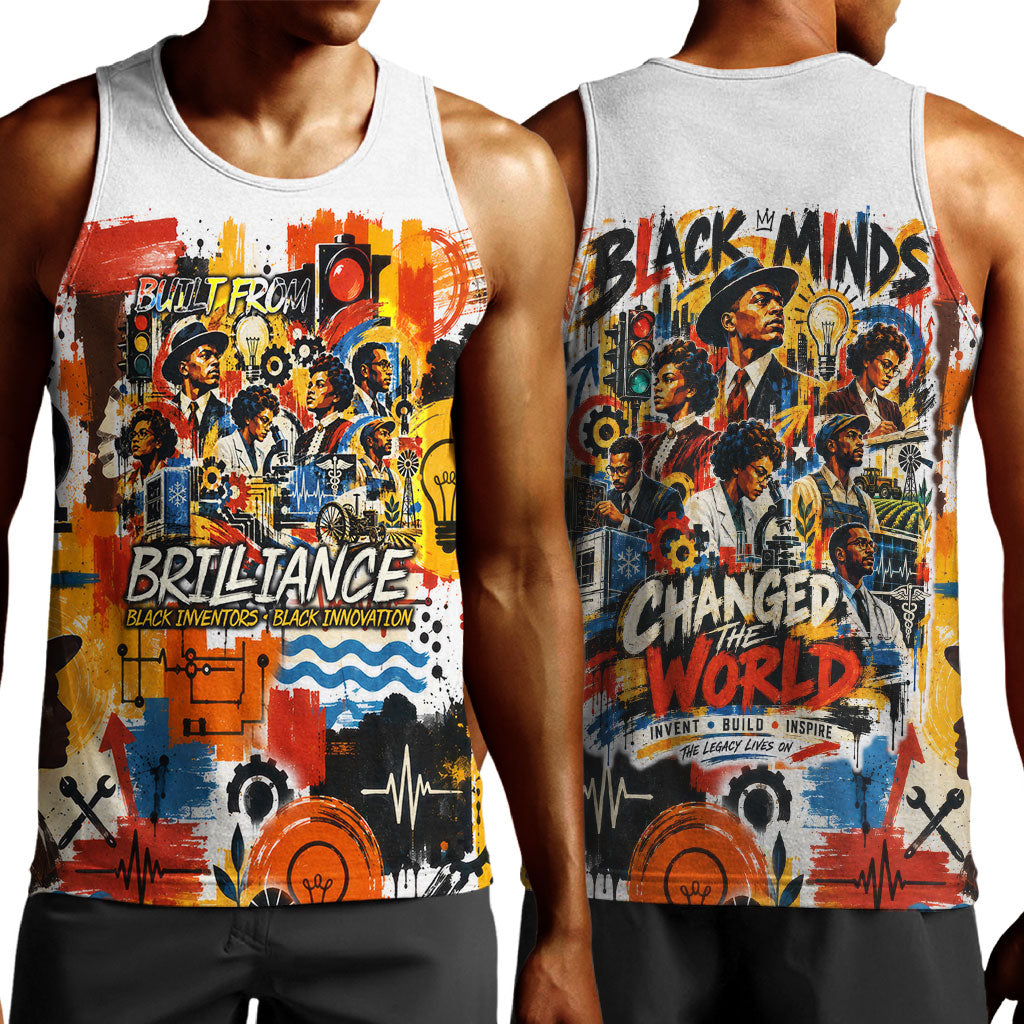 Black Inventors Men Tank Top African American Inventions - Vintage Artistic Innovation Legacy