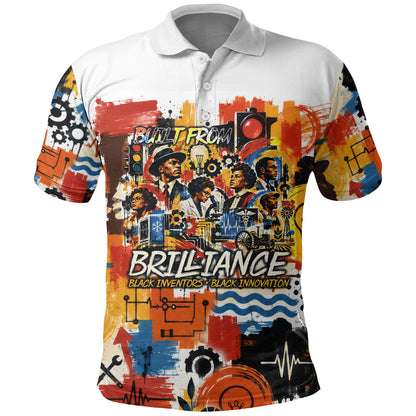 Black Inventors Polo Shirt African American Inventions - Vintage Artistic Innovation Legacy