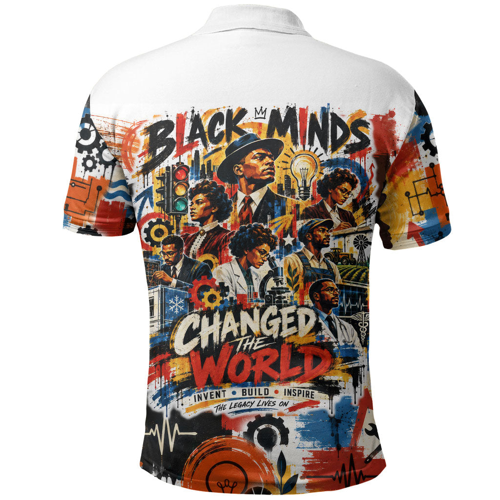 Black Inventors Polo Shirt African American Inventions - Vintage Artistic Innovation Legacy