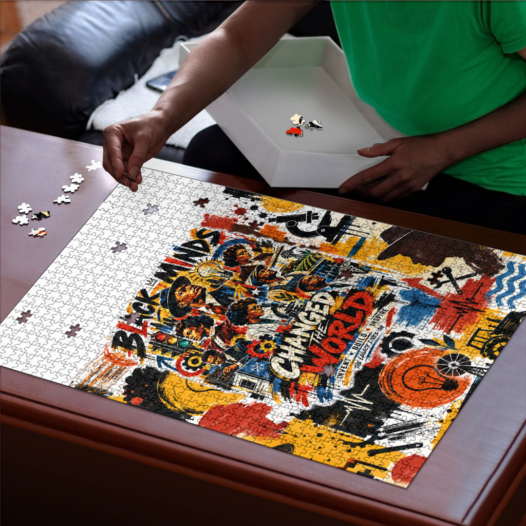 Black Inventors Puzzle African American Inventions - Vintage Artistic Innovation Legacy