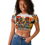 Black Inventors Raglan Cropped T shirt African American Inventions - Vintage Artistic Innovation Legacy