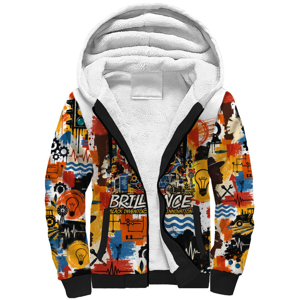 Black Inventors Sherpa Hoodie African American Inventions - Vintage Artistic Innovation Legacy
