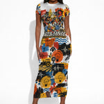Black Inventors Short Sleeve Bodycon Dress African American Inventions - Vintage Artistic Innovation Legacy