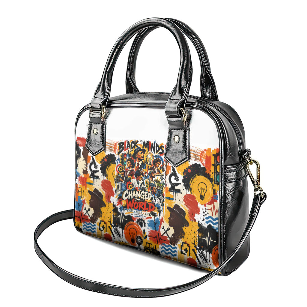 Black Inventors Shoulder Handbag African American Inventions - Vintage Artistic Innovation Legacy