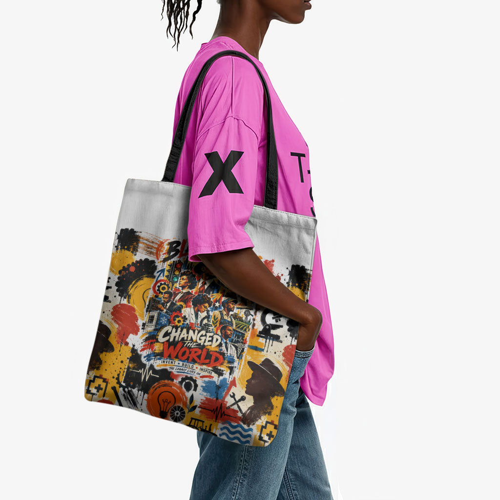 Black Inventors Tote Bag African American Inventions - Vintage Artistic Innovation Legacy